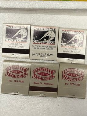 6 matchbooks